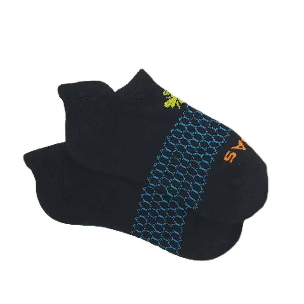 BOMBAS kids Originals Ankle Socks 3 pack, XS, Black/multicolor